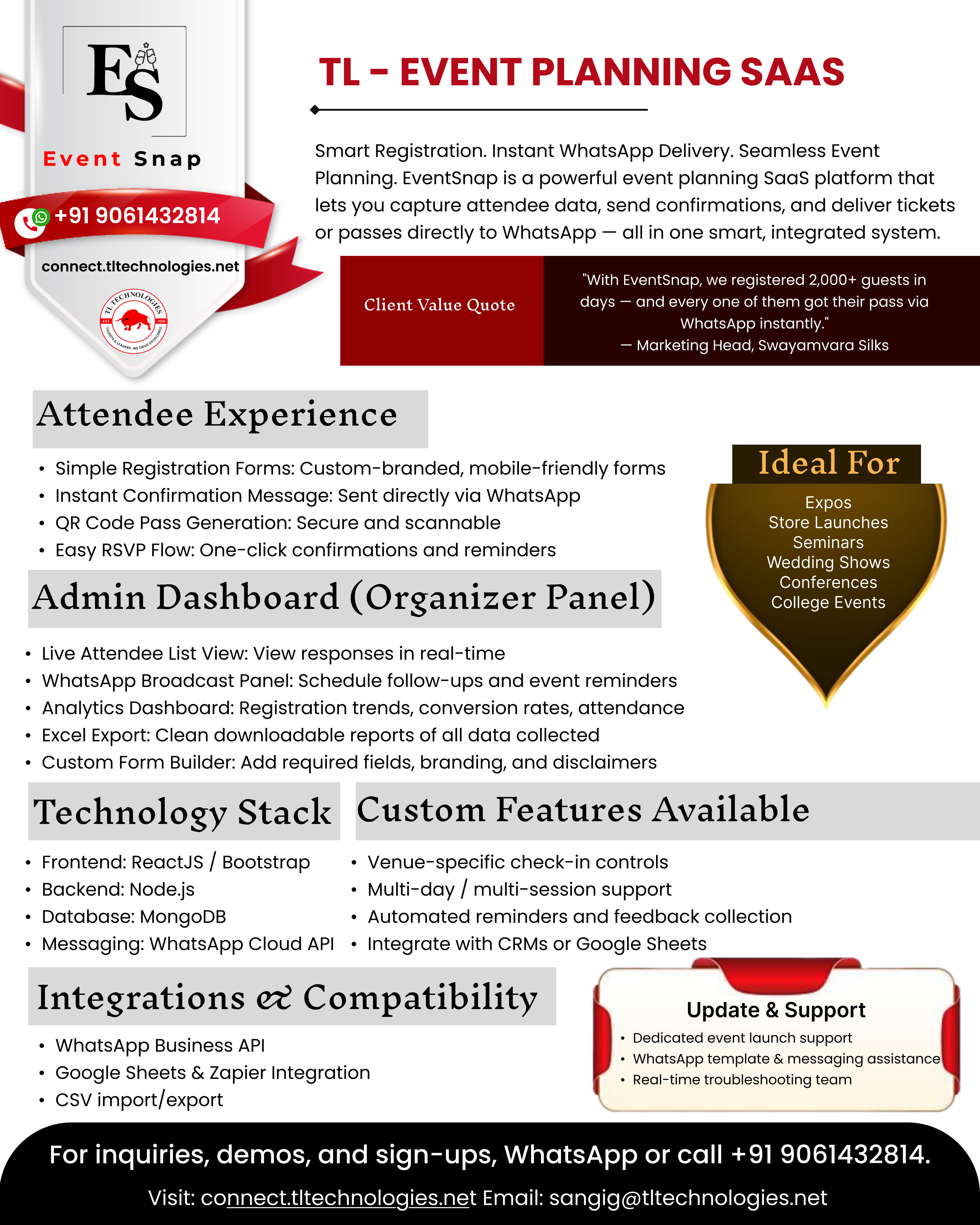 EventSnap - Smart Event Planning SaaS